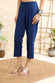 Navy Blue Khadi Tapered Pant