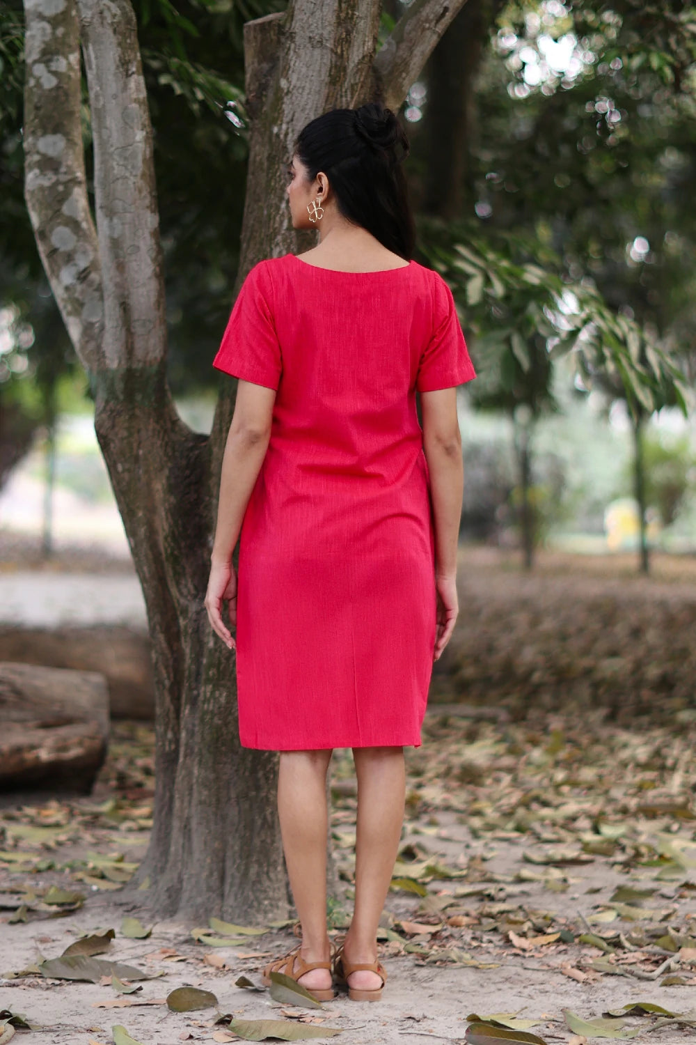 Blush Pink Cotton Dress