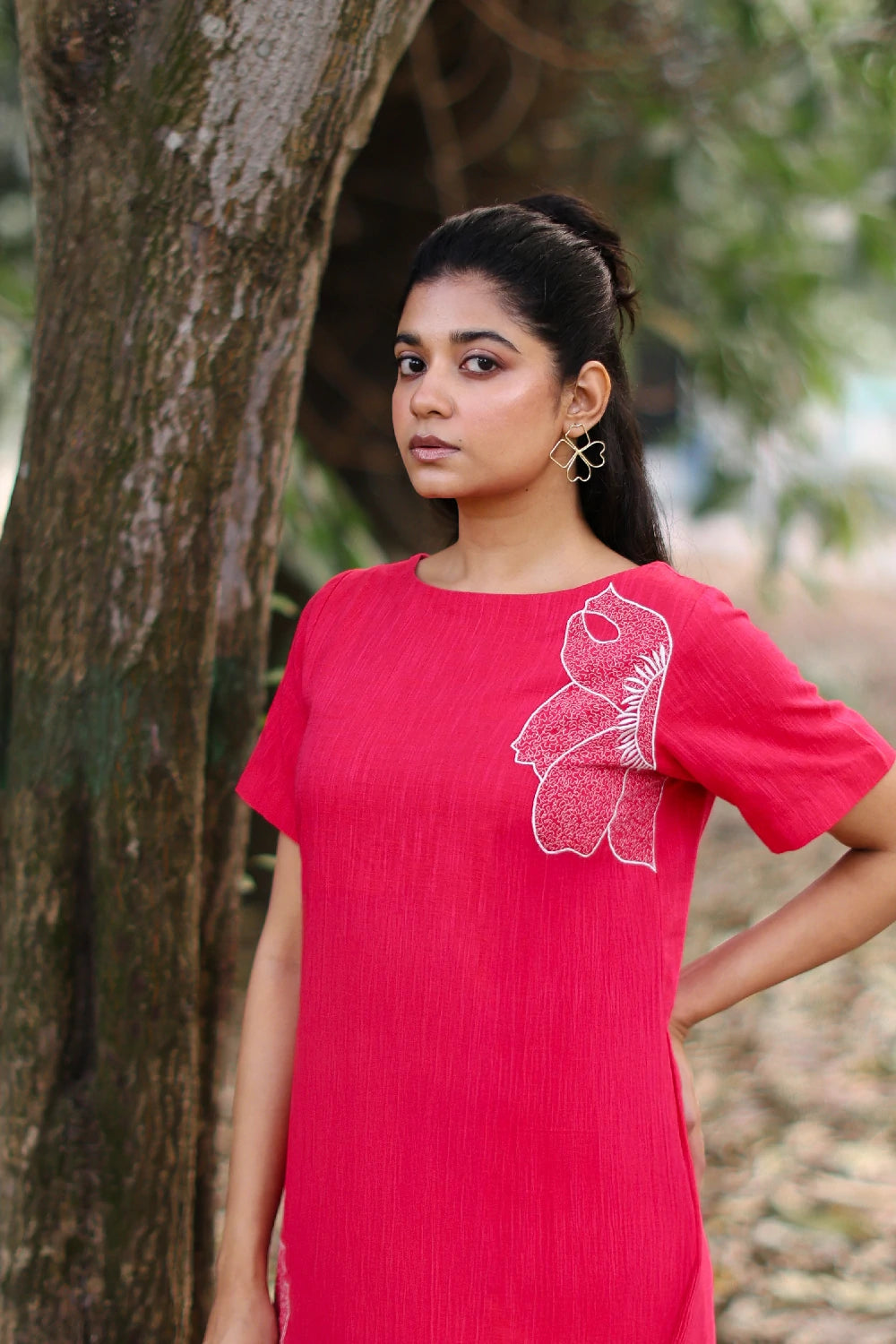 Blush Pink Cotton Dress