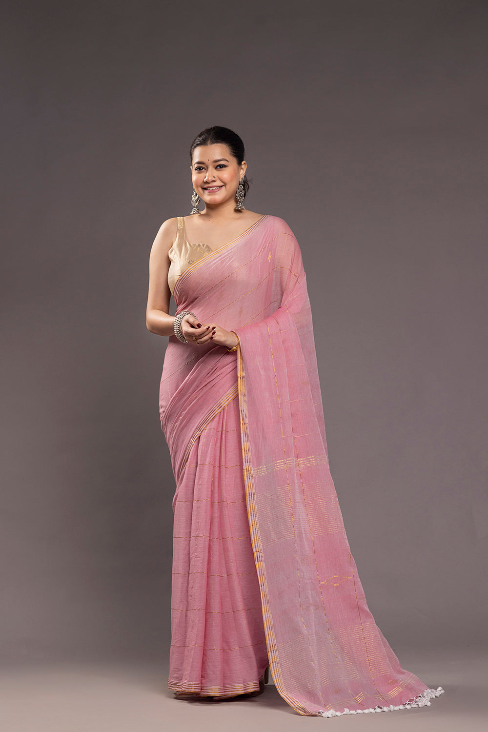 Golden Padma Pure Silk Banarasi Blouse