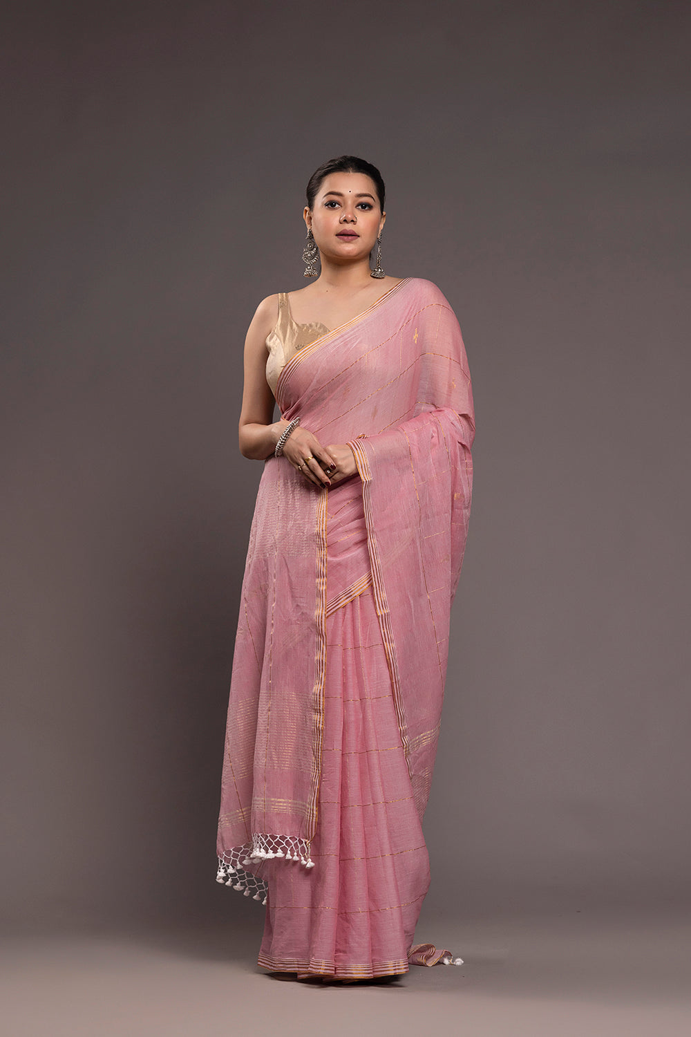 Golden Padma Pure Silk Banarasi Blouse