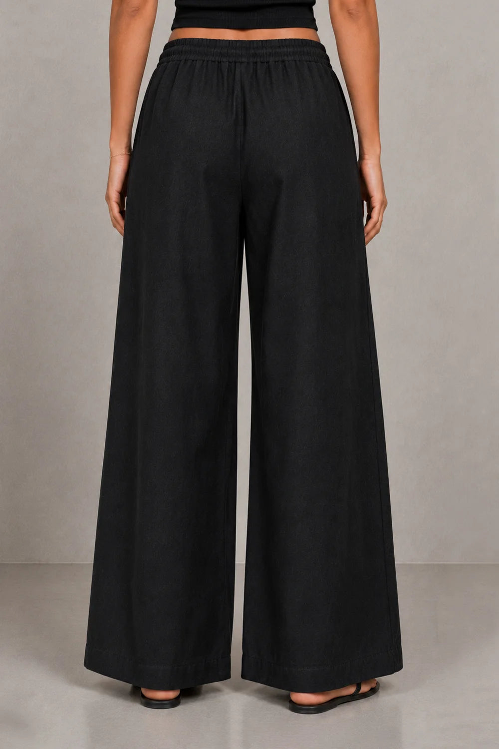 Classic Black Khadi Cotton Co-Ord Set