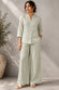 Green Essence Embroidered Linen Co-Ord Set