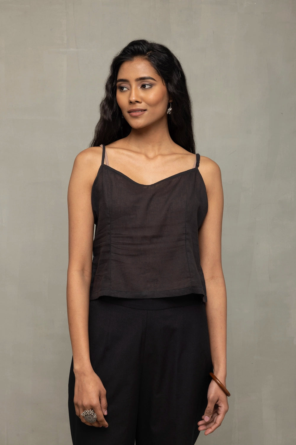 Lightweight Breathable Black Polka Jamdani Shirt for Everyday Wear