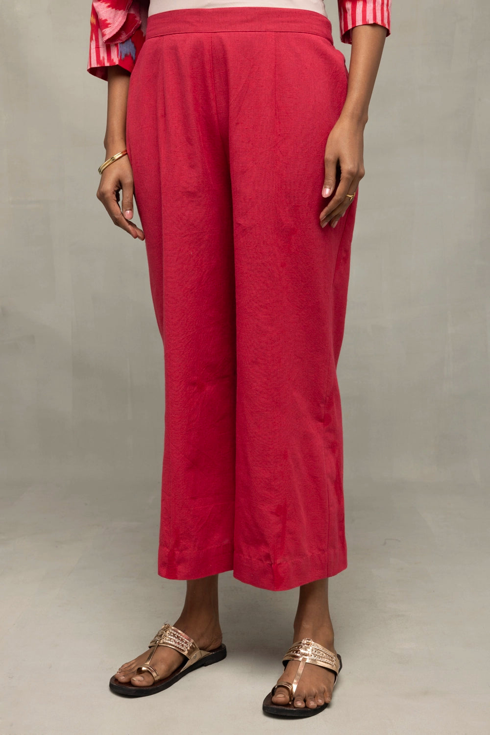 Lightweight Breathable Pink Abstract Ikat Co-ord Set for Everyday Wear