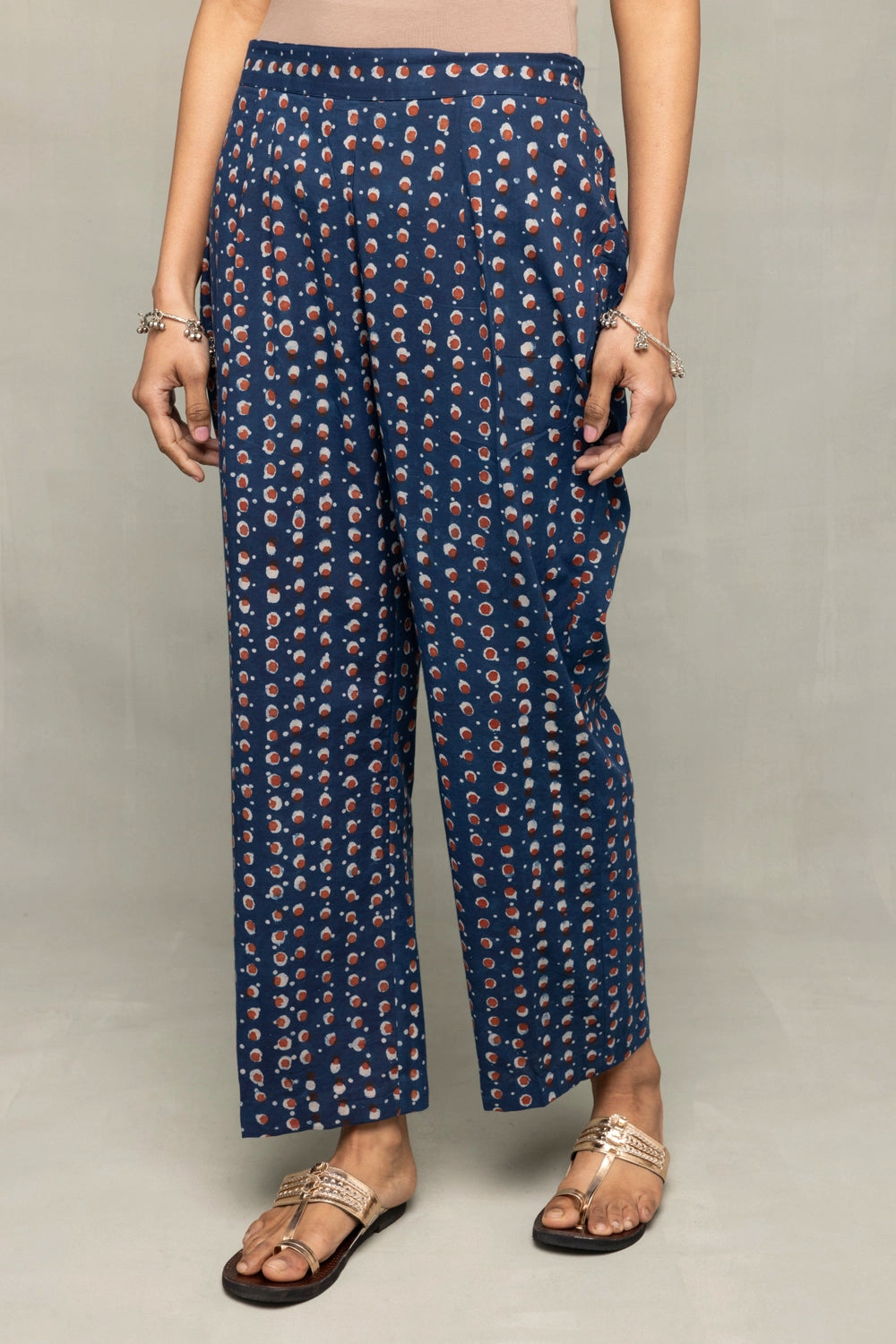 Premium Indigo Hand Block Printed Kurta Set with Dupatta for Office Wear