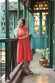 Peach Echo Embriodered Mul Chanderi Dress