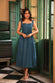 Shimmer Sky Cotton Dress