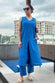 Teal Blue Pure Cotton Co-ord Set