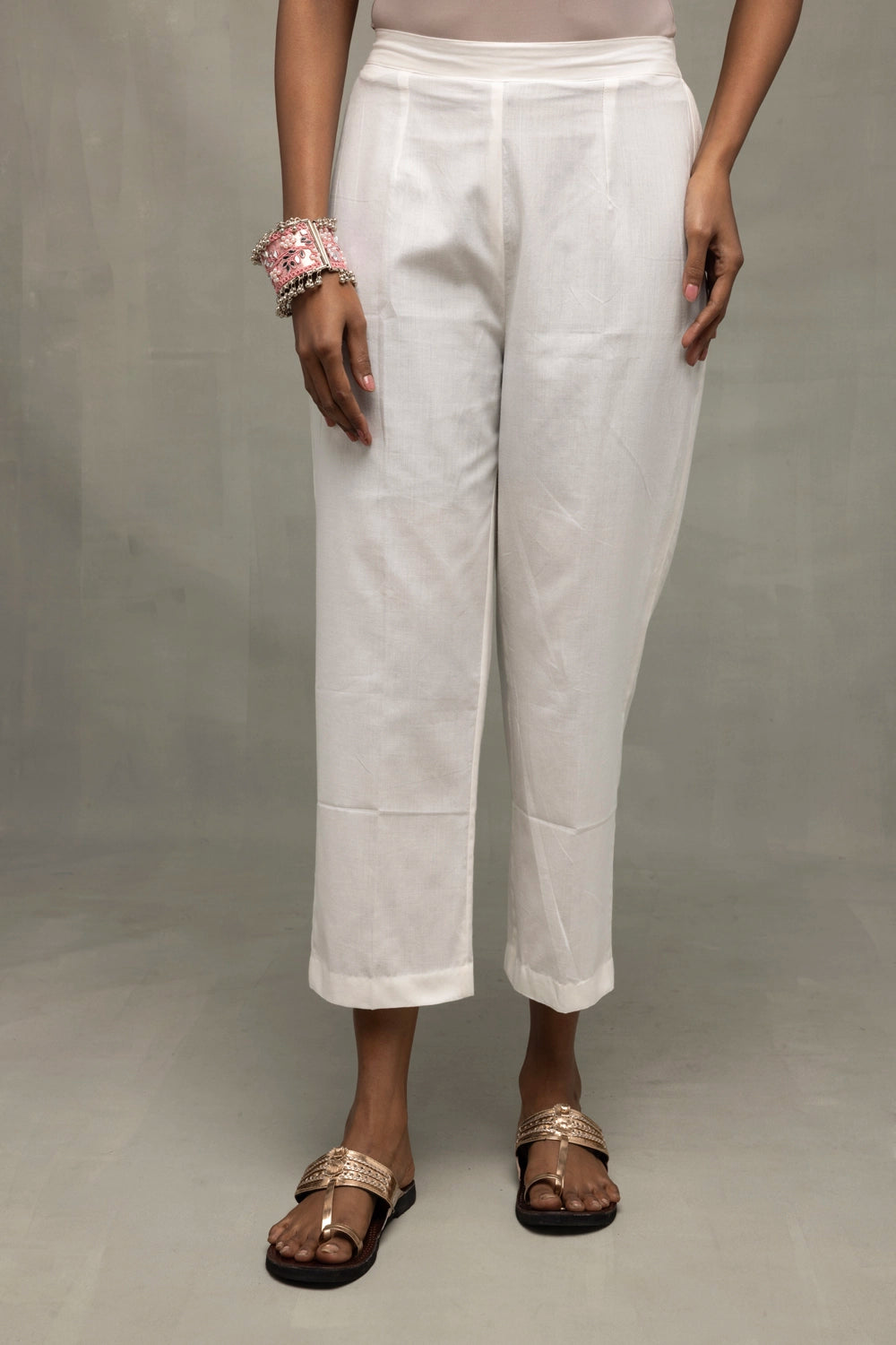 Traditional White Red Hearts South Cotton Kurta Set with Dupatta for Ethnic Wear
