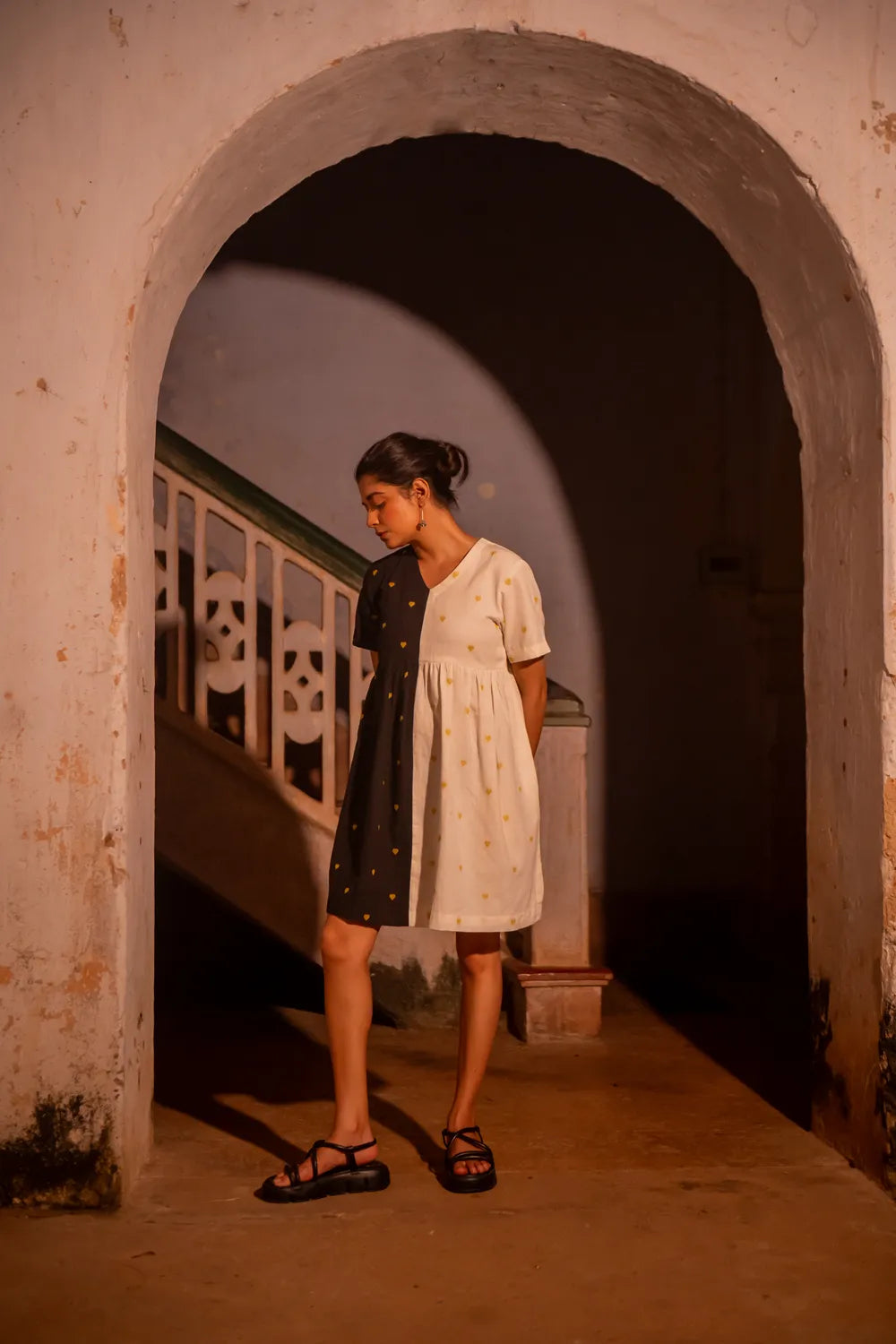 Versatile Day Night South Cotton Dress for Casual Wear